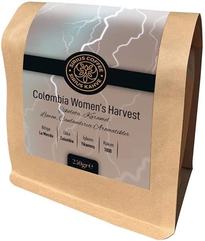 Sirius Premium Kahve Colombia Women Harbest 250 gr