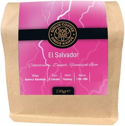 Sirius Premium Kahve El Salvador 250 gr - Çekirdek