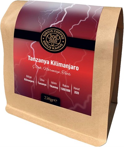 Sirius Premium Kahve Tanzanya Kilimanjaro 250 gr - Çekirdek