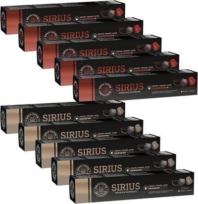 Sirius Premium Kapsül Kahve 10lu Set (5x Italy, 5x Ristretto)