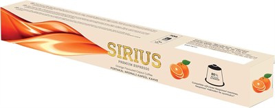Sirius Premium Portakal Aromalı Kapsül Kahve (Nespresso Uyumlu) - 10 Adet