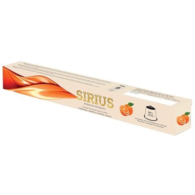 Sirius Premium Portakal Aromalı Kapsül Kahve (Nespresso Uyumlu) - 10 Adet