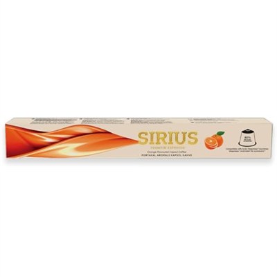 Sirius Premium Portakal Aromalı Kapsül Kahve (Nespresso Uyumlu) - 10 Adet