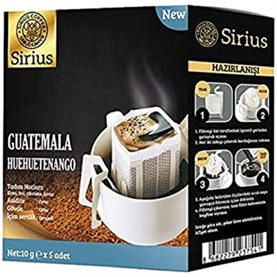Sirius Premium Pratik Filtre Kahve Guatemala (5 Ad.)