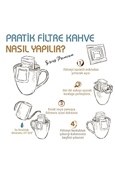 Sirius Premium Pratik Filtre Kahve Guatemala (5 Ad.)