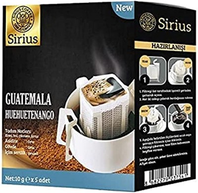Sirius Premium Pratik Filtre Kahve Guatemala (5 Ad.)