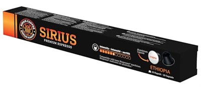 Sirius Premium Single Kapsül Kahve Ethiopia (Nespresso Uyumlu) 3lü Set (30 Kapsül)
