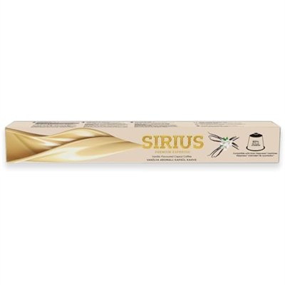 Sirius Premium Vanilya Aromalı Kapsül Kahve (Nespresso Uyumlu) - 10 Adet