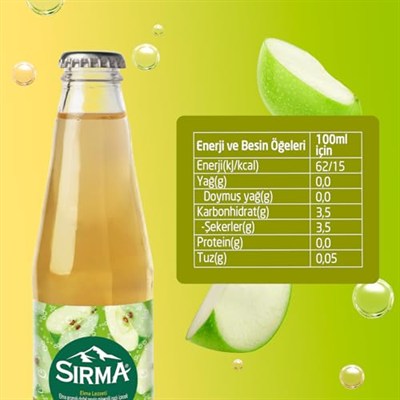 Sirma C Vitaminli Elma Aromalı Doğal Maden Suyu (24 x 200 ml)