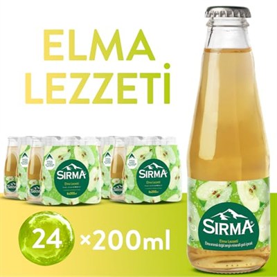 Sirma C Vitaminli Elma Aromalı Doğal Maden Suyu (24 x 200 ml)