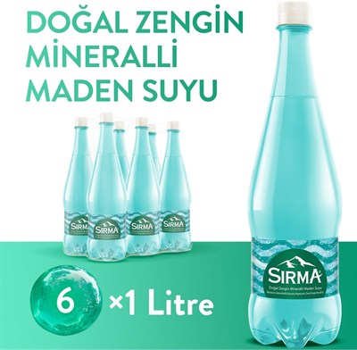 Sırma Doğal Maden Suyu 6x1 L