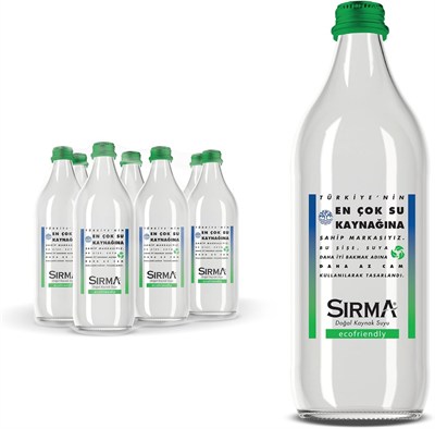 Sırma Ecofriendly Cam Şişe Su 6x750 ml