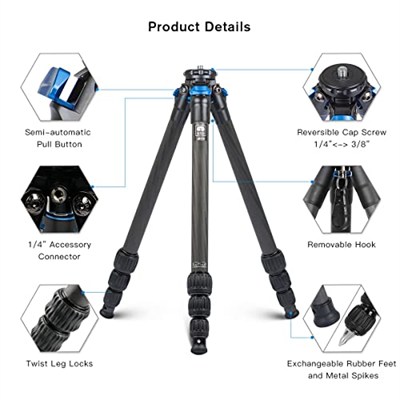 SIRUI AM-254 üç ayaklı tripod (orta) 120 cm başlıksız
