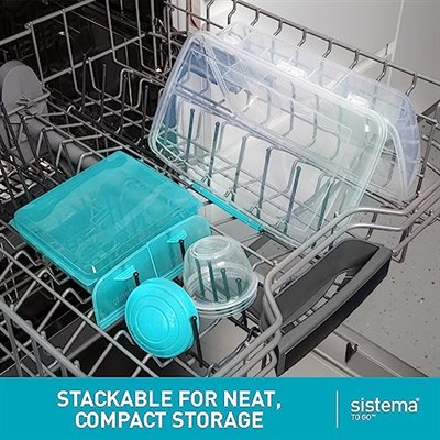 Sistema Bento Kutusu Meyveli / Yoğurtlu Çömlek, Çok Renkli, Çubuk Litre İle (Karışık Renkler)