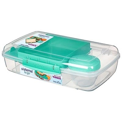 Sistema Bento Kutusu Meyveli / Yoğurtlu Çömlek, Çok Renkli, Çubuk Litre İle (Karışık Renkler)