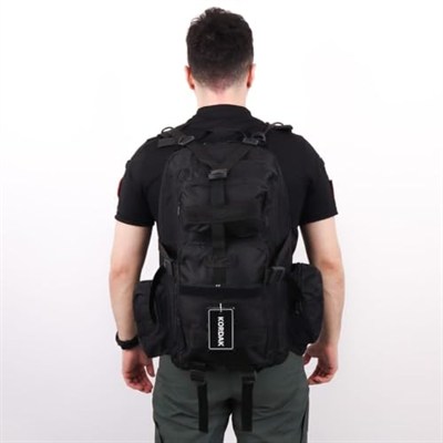 Siyah 42 Lt Taktik Outdoor Sırt Çantası,MOLLE Sistemli, Suya Dayanıklı, Çok Gözlü, Outdoor, Kamp, Avcılık, Günlük Kullanım, Erkek, Kadın