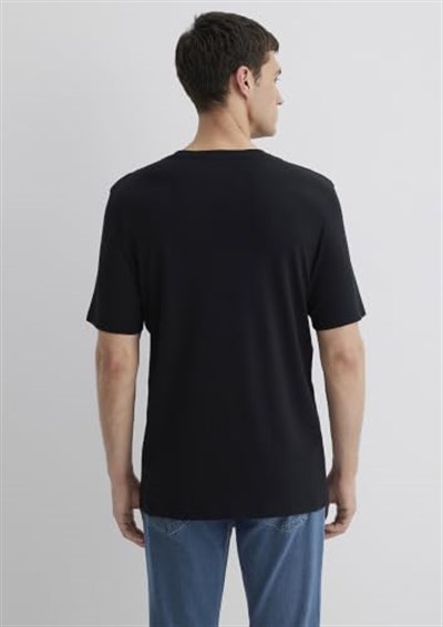 Siyah Basic Tişört Regular Fit/Normal Kesim 0611108-900