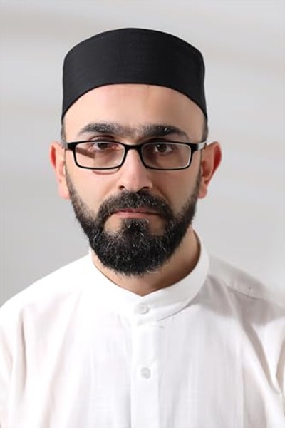 Siyah Kapitone Osmanlı Arma Nakışlı Kalıp Namaz Takkesi