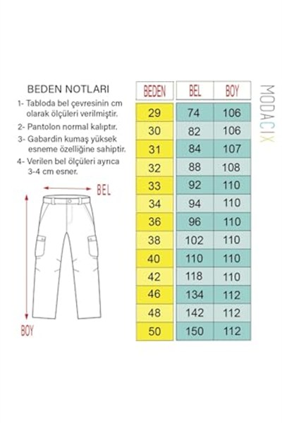 Siyah Kargo Pantolon - Likralı Pamuklu Gabardin Kumaş Erkek Kargo Pantolon - Outdoor Pantolon