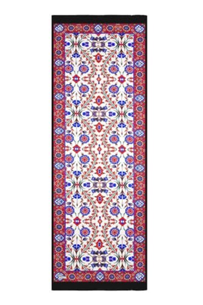 Siyah Kırmızı Selçuk Desen Fular