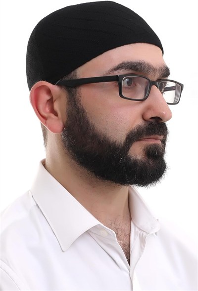 Siyah Kışlık Çapraz Desenli Dokuma Takke