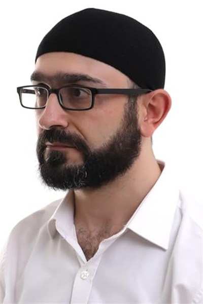 Siyah Kışlık Çapraz Desenli Dokuma Takke