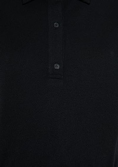Siyah Polo Tişört Crop/Kısa Kesim 1611473-900