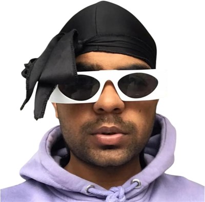 Siyah Renk Durag Bandana, Kafa Bandı, Erkek Bandana