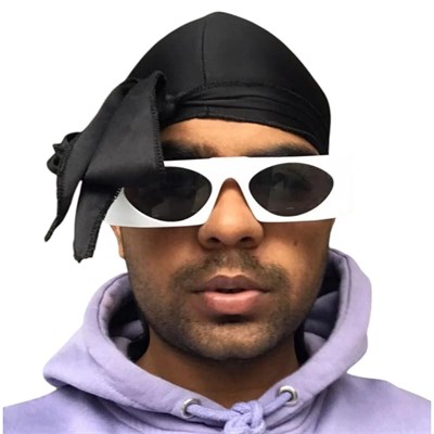 Siyah Renk Durag Bandana, Kafa Bandı, Erkek Bandana