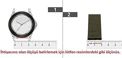 Siyah Turuncu 24mm Saat Kordonu Kayışı Toz Tutmaz Kauçuk Silikon