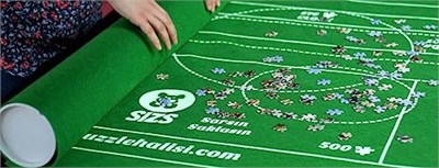 SIZS Puzzle Halısı 1000’lik den 6000liğe Kadar Farklı Boyutlar | Askılı Çanta | Puzzleı Sar Sakla ve Açtığında Kaldığın Yerden Devam Et (1500lük)