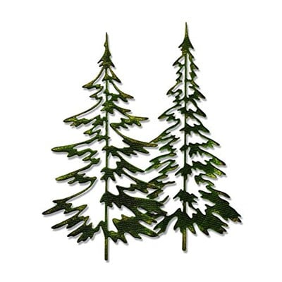 Sizzix 660978 Thinlits Kalıp Seti, Woodlands, Tim Holtz, 2/paket