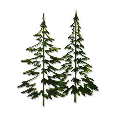 Sizzix 660978 Thinlits Kalıp Seti, Woodlands, Tim Holtz, 2/paket