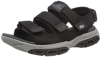 Skechers 210444 BLK SandaletErkek