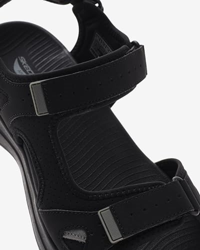 Skechers GO WALK ARCH FİT SANDAL-MİSSİON İİ Erkek Siyah Sandalet - Bedenler: 40 EU, 41 EU, 42 EU, 43 EU, 43.5 EU, 44 EU, 44.5 EU, 45 EU...
