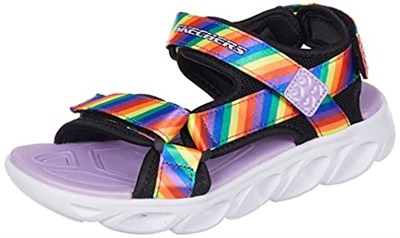Skechers HYPNO - SPLASH - RAİNBOW LİGHTS 20218L BKMT Işıklı SandaletKız Çocuk