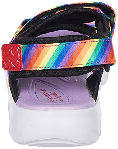 Skechers HYPNO - SPLASH - RAİNBOW LİGHTS 20218L BKMT Işıklı SandaletKız Çocuk
