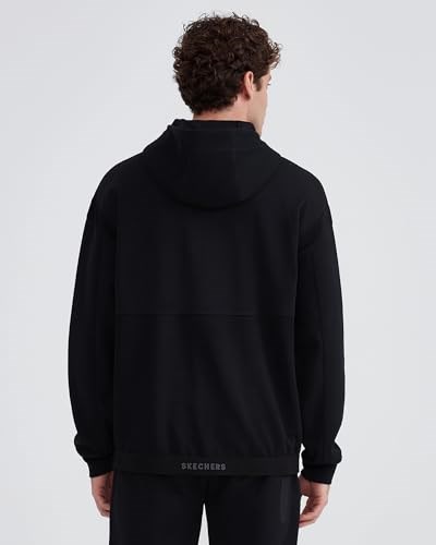 Skechers M 2XI-Lock Hoodie Sweatshirt Erkek Siyah Sweatshirt