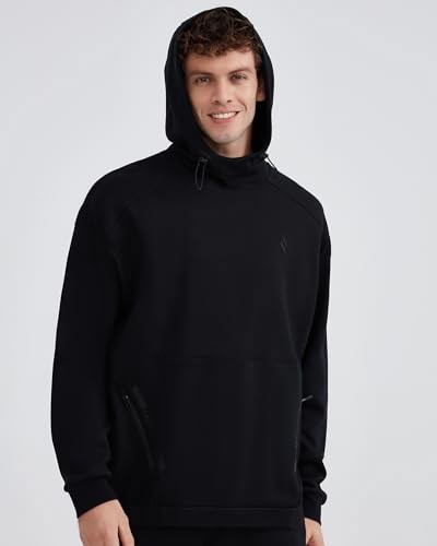 Skechers M 2XI-Lock Hoodie Sweatshirt Erkek Siyah Sweatshirt