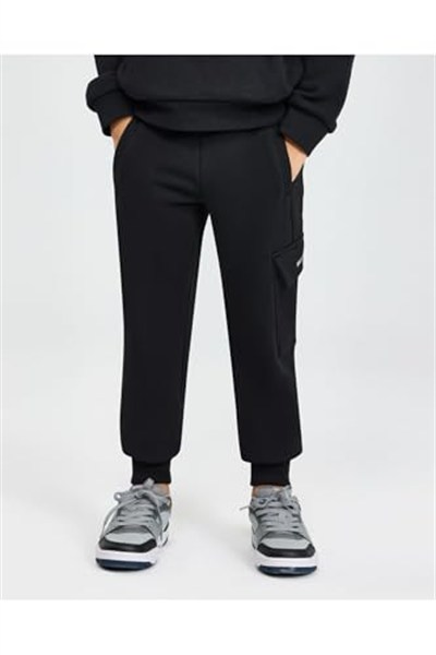 Skechers Siyah Çocuk B LW Fleece Eşofman Altı SK242047-001