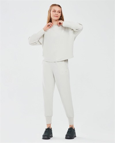 Skechers Soft Touch W Crew Neck Sweatshirt Kadın Gri Sweatshirt