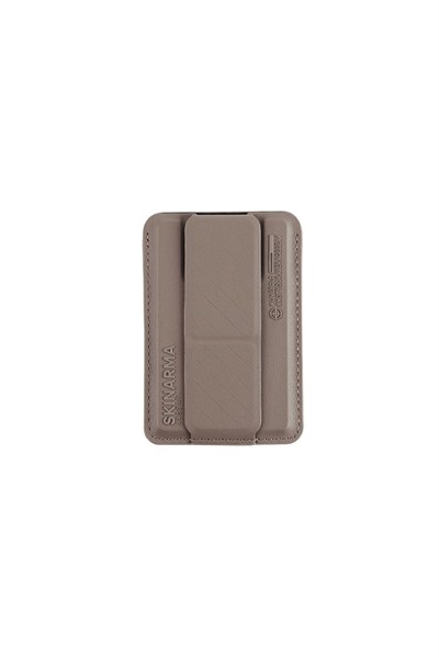 Skinarma Kado 3 Hazneli Magsafe ile Uyumlu Tutucu Özellikli Entegre Standlı Kartlık Gold