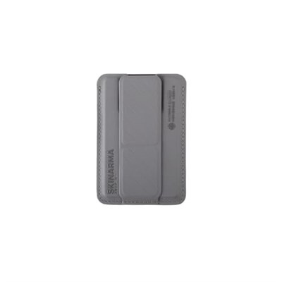 Skinarma Kado 3 Hazneli Magsafe ile Uyumlu Tutucu Özellikli Entegre Standlı Kartlık - Gri