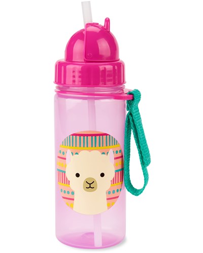 Skip Hop Samanlı Toddler Sippy Kupası, Hayvanat Bahçesi Hasır Şişe 13 oz, Lama - Seçenekler: Modern, Sippy Kupası Hasır Şişe