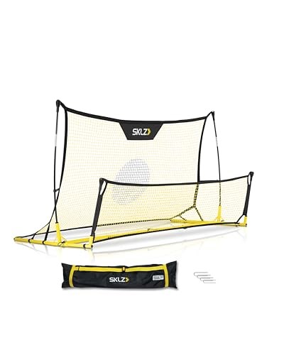 SKLZ Unisex Quickster Futbol Antrenörü Kale Ağı, Siyah/Sarı, Tek Beden EU