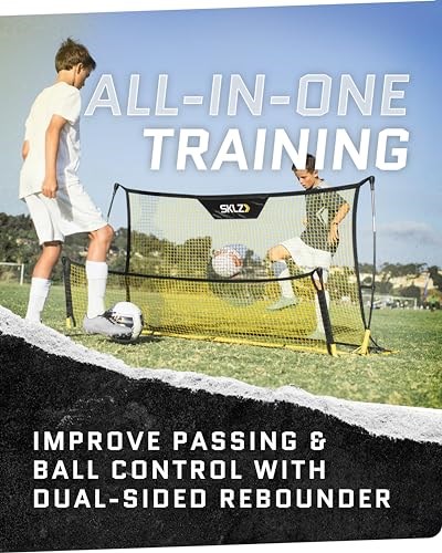 SKLZ Unisex Quickster Futbol Antrenörü Kale Ağı, Siyah/Sarı, Tek Beden EU
