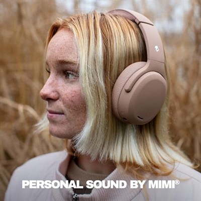 Skullcandy Crusher ANC 2 Bluetooth Gürültü Önleyici Kulaklıklar 50 Saat Pil Ekstra Bas Teknik Kullanımı Android ve iPhone ile Mikrofonlu Kablosuz Kulaklıklar Gürültü Önleyici - Astar Tan