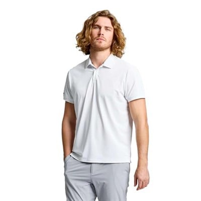 Slam Tech Pique Polo Ss Erkek Beyaz Tişört