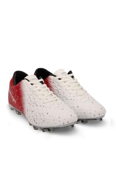 Slazenger HANIA KRP Futbol Erkek Çocuk Krampon Ayakkabı Beyaz/Kırmızı