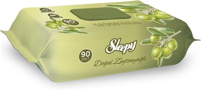 SLEEPY Doğal Zeytinyağlı Islak Bebek Havlusu 12x90 (1080 Yaprak)
